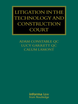 cover image of Litigation in the Technology and Construction Court
